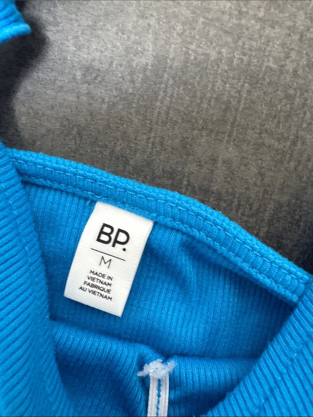 bp Electric Blue Ruffle-Strap Ribbed Camisole - Picture 2 of 5